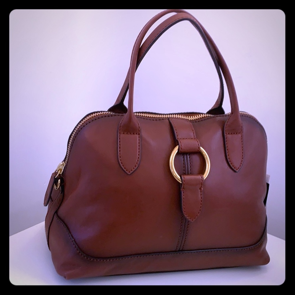 NWT Frye Ring Dome Cognac bag